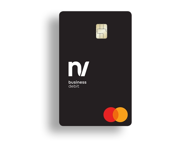 Black New Valley Bank business debit card–convenient payment option for Massachusetts business banking customers.